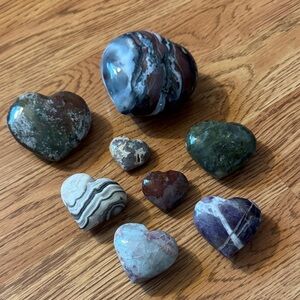 Heart-Shaped Crystal Collection